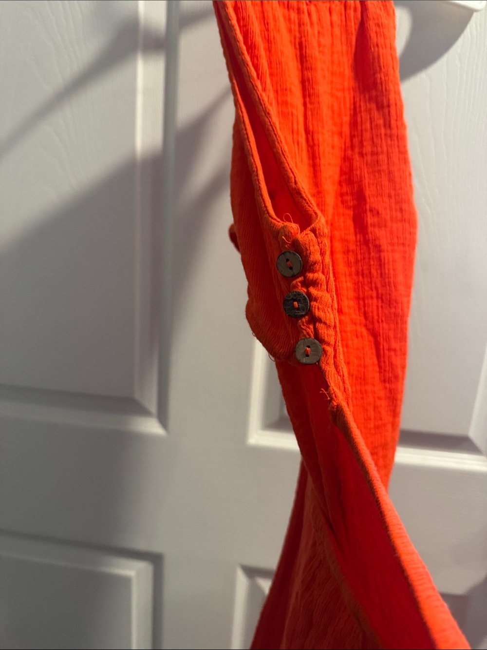 Women’s Orange Wide-Leg Jumpsuit - Picture 5 of 7